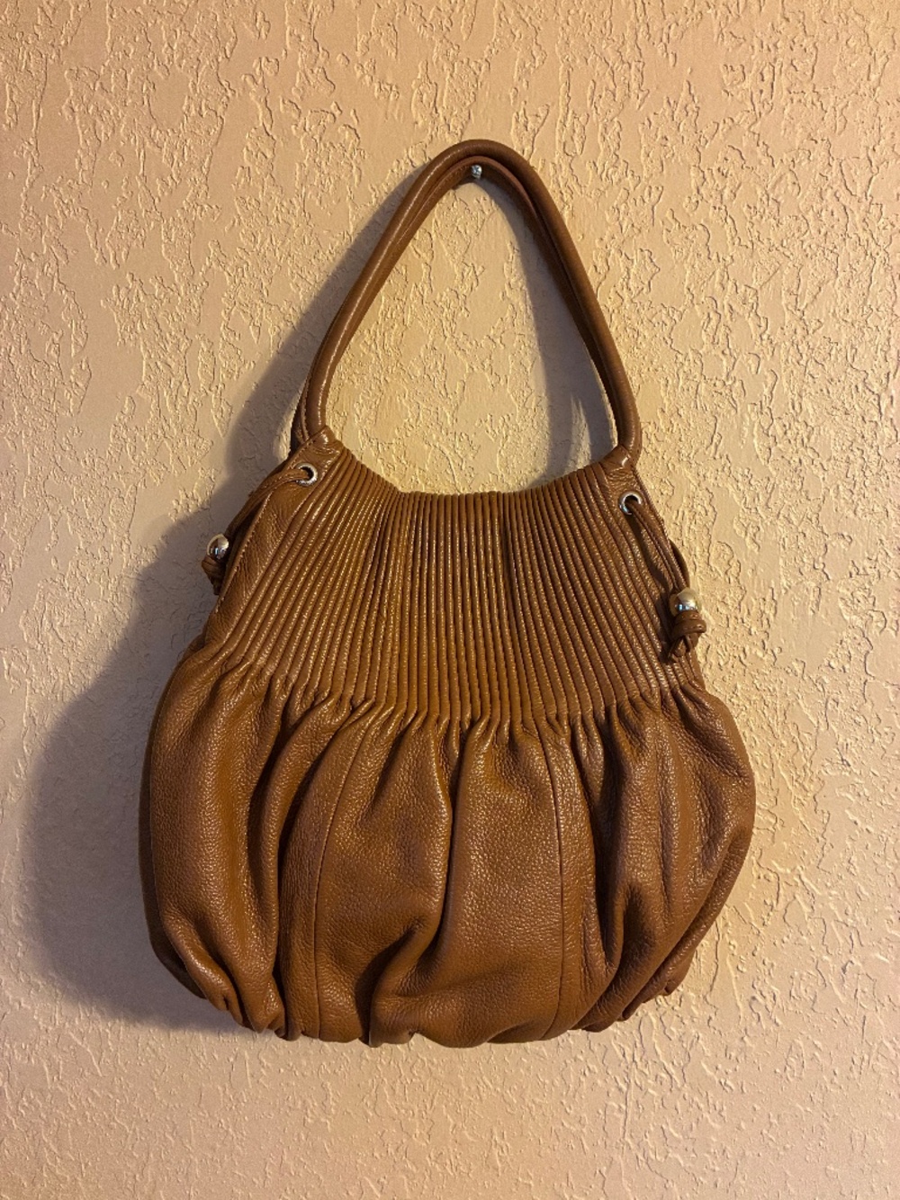 Rare Bodhi pebbled leather shoulder bag